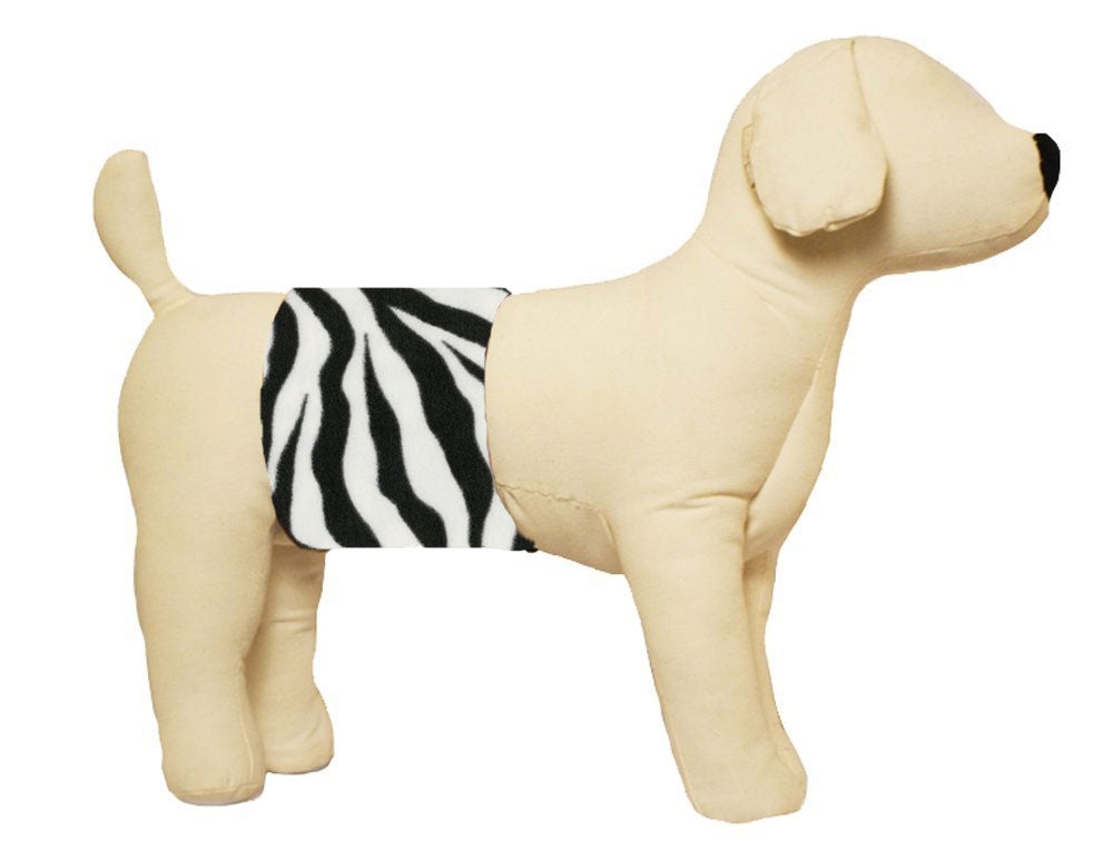 Cuddle Bands Belly Band For Male Dogs - Zebra - Cuddle Bands